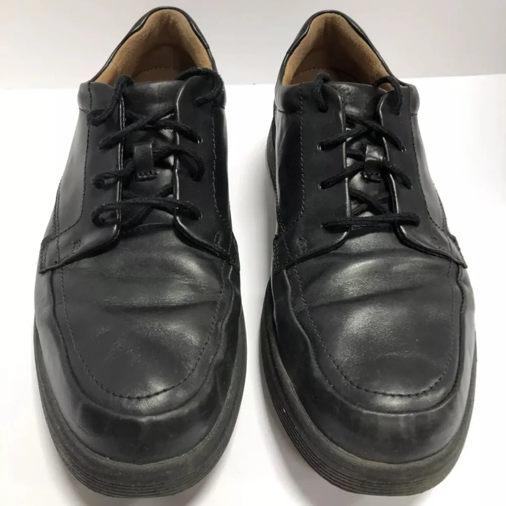 Clark’s Men’s Un Tailor Tie Oxford Dress Shoes Black, Size 12 M.